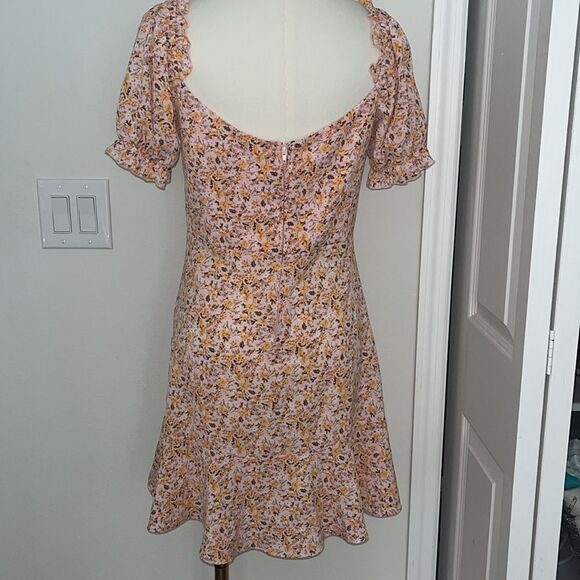 City studios Juniors Floral Print Ruched Bustier Dress size Medium Balletcore - Picture 2 of 8